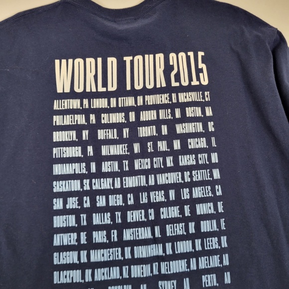 *Free with Purchase* 2015 Neil Diamond T-Shirt World Tour Concert Tee - Picture 4 of 7